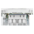 SKANDY Выключатель 2-клавишный с индикацией для отелей 10А SK-V16W арктический белый IEK