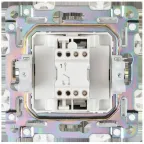 SKANDY Выключатель 1-клавишный 10А SK-V01N никель IEK
