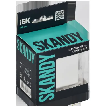SKANDY Выключатель карточный 30А SK-V15W арктический белый IEK