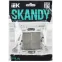 SKANDY Выключатель 2-клавишный 10А SK-V04N никель IEK