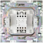 SKANDY Выключатель 1-клавишный проходной 10А SK-V02N никель IEK
