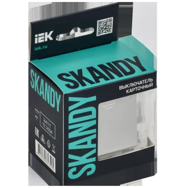 SKANDY Выключатель карточный 30А SK-V15S серебряный IEK