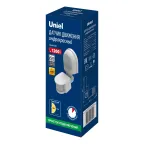 Датчик движения ИК 12м 10сек - 7мин IP44 Белый USN-R21 1200W/180R WHITE