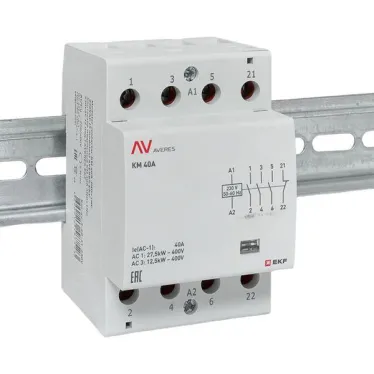 Контактор модульный КМ 40А 3NO+1NC 230VAC (3 мод.) AVERES EKF