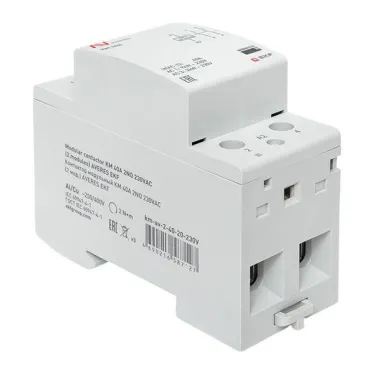 Контактор модульный КМ 40А 2NО 230VAC (2 мод.) AVERES EKF