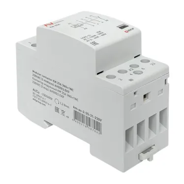 Контактор модульный КМ 25А 3NO+1NC 230VAC (2 мод.) AVERES EKF