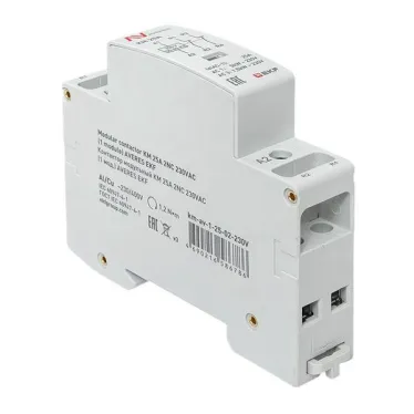 Контактор модульный КМ 25А 2NC 230VAC (1 мод.) AVERES EKF