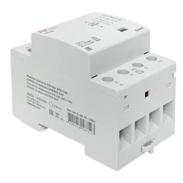 Контактор модульный КМ 40А 3NO+1NC 230VAC (3 мод.) AVERES EKF