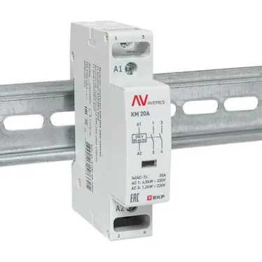 Контактор модульный КМ 20А 2NО 230VAC (1 мод.) AVERES EKF
