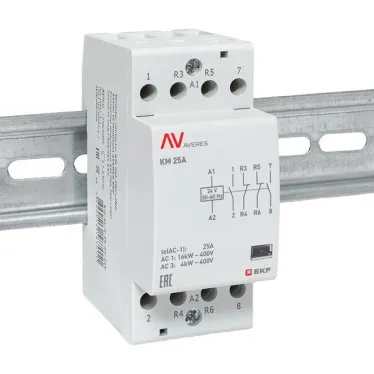 Контактор модульный КМ 25А 2NC+2NO 24VAC (2 мод.) AVERES EKF
