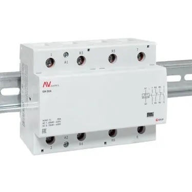 Контактор модульный КМ 80А 2NO+2NC 230VAC (6 мод.) AVERES EKF
