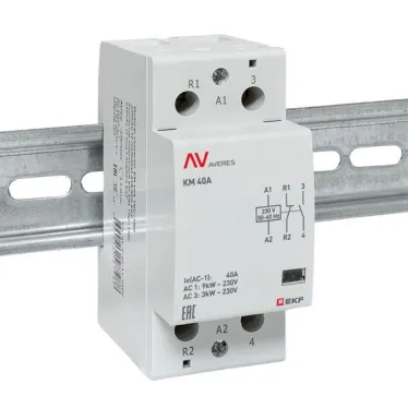Контактор модульный КМ 40А 1NC+1NO 230VAC (2 мод.) AVERES EKF