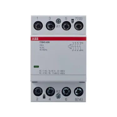 Контактор ESB40-40N-06 модульный (40А АС-1, 4НО), катушка 230В AC/DC | 1SAE341111R0640 | ABB