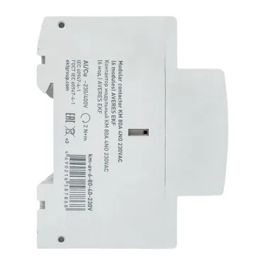 Контактор модульный КМ 80А 4NO 230VAC (6 мод.) AVERES EKF