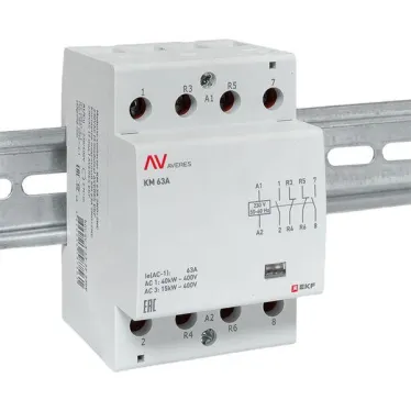 Контактор модульный КМ 63А 2NO+2NC 230VAC (3 мод.) AVERES EKF