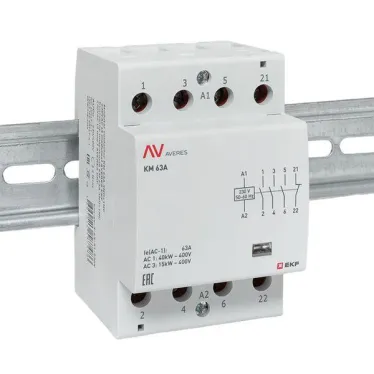 Контактор модульный КМ 63А 3NO+1NC 230VAC (3 мод.) AVERES EKF