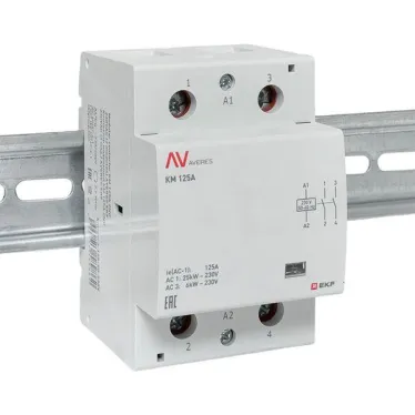 Контактор модульный КМ 125А 2NО 230VAC (3 мод.) AVERES EKF