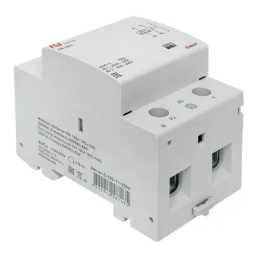 Контактор модульный КМ 100А 1NC+1NO 230VAC (3 мод.) AVERES EKF