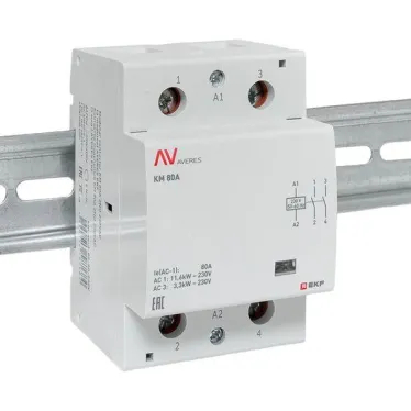 Контактор модульный КМ 80А 2NО 230VAC (3 мод.) AVERES EKF