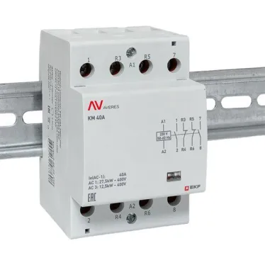 Контактор модульный КМ 40А 2NO+2NC 230VAC (3 мод.) AVERES EKF