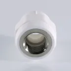 Муфта комбинированная 20x3/4' ВР полипропиленовая PPR белая