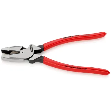 Плоскогубцы электромонтера Linemans Pliers резка - проволока средней твердости 46мм твердая проволока 3мм L-240мм черные обливные рукоятки