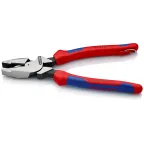 Плоскогубцы электромонтера Linemans Pliers резка - проволока средней твердости 46мм твердая проволока 3мм L-240мм двухкомпонентные рукоятки цвет черный крепление для страховки