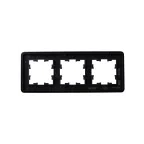 BRITE Рамка 3 поста РУ-3-1-Бр металл черный RE AL IEK
