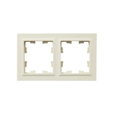 BRITE Рамка 2 поста IP44 РУ-2-БрКр-44 бежевый