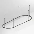 Трек ART-APRIORI-OVAL-ROD-800-3000x1000 (BK) (ARL, IP20 металл, 3 года)