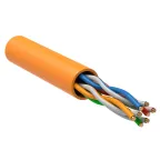 Витая пара U/UTP 5E 4х2х0,52 LSZH нг(А)-HF оранжевый (305м) РФ/Т | LC1-C5E04-127-T-P-R | ITK