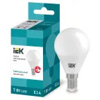                  Лампа светодиодная G45 шар 7Вт 230В 4000К E14 IEK
               