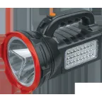 Фонарь светодиодный NPT-SP27-ACCU Прожектор кемпинг 1LED 3Вт+24LED 3Вт аккумулятор 4,4В 3Ач