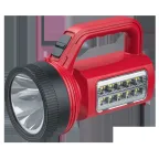 Фонарь светодиодный NPT-SP34-ACCU прожектор кемпинг 1LED 3Вт+10LED 5Вт lead-acid 0,6Ач