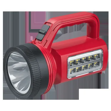 Фонарь светодиодный NPT-SP34-ACCU прожектор кемпинг 1LED 3Вт+10LED 5Вт lead-acid 0,6Ач