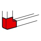 Угол плоский 85x50мм