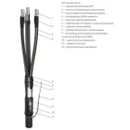 Муфта концевая 3 КВТп-10 (25-50) с наконечниками МКС | zeta22810 | ЗЭТАРУС