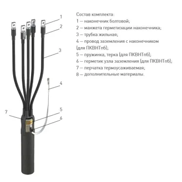 Муфта 5 ПКВ(Н)Тпб-1 (35-50) без наконечников (пластик с бронёй) | zeta21012 | ЗЭТАРУС
