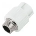 Муфта комбинированная 32x3/4' НР полипропиленовая PPR белая
