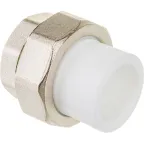 Муфта разъемная 20x3/4' ВР полипропиленовая PPR белая