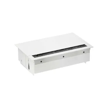 Врезной x5 розеточный блок, щетка, 2x2P+E, 2x2P+E UPS, 2хRJ45, белый, S400 | 44502220-130 | Simon