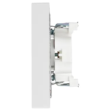 Розетка Intro Accent 6-204-01 2х2P, 16А-250В, IP20, СУ, AL/CU, белый
