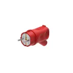                  MultiSet Вилка 2К+З угловая каучуковая 16А/250В IP44 Красная
               