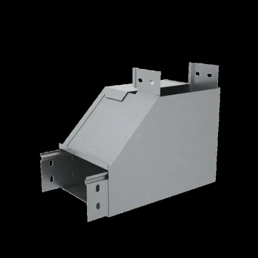 Угол верт. внутр. R 50х300 мм с разворотом трассы на 90 гр. "ПЛЮС" INOX304 | NLPDplus90-50-300-R INOX304 | КМ - профиль