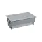 Simon S400 Двухсторонний Врезной розеточный блок с крышкой и мет. вводом, 12x2P+E, алюминий, Simon 400 | 47606000-133 | Simon