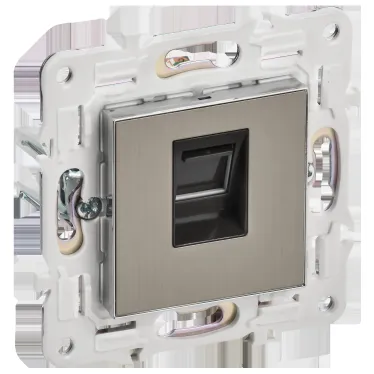 SKANDY Розетка компьютерная RJ45 кат.6 SK-K02N никель IEK