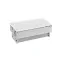 Simon S400 Двухсторонний Врезной розеточный блок с крышкой и мет. вводом, 12x2P+E, белый, Simon 400 | 47606000-130 | Simon