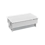 Simon S400 Двухсторонний Врезной розеточный блок с крышкой и мет. вводом,2x2P+E,10 пустых модулей, белый, S400 | 47601000-130 | Simon