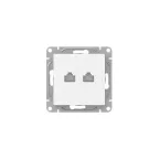 Эпика Механизм розетки RJ45 - 2шт (cat5) белый EKF