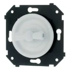                  Выключатель 1-кл. проходной с/у, Белый матовый
               